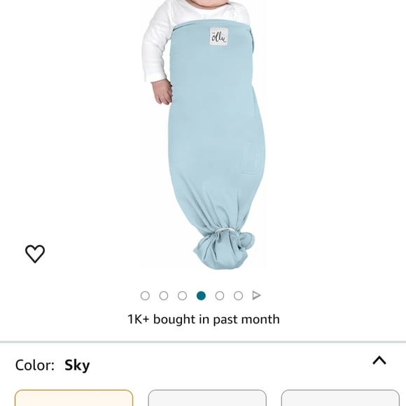 Ollie Swaddle- sky blue, barely used w/bag - Picture 7 of 9
